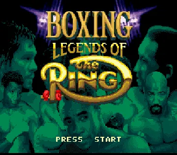 Boxing Legends of the Ring (USA) screen shot title